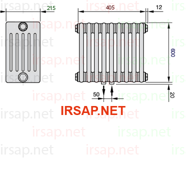 Радиатор IRSAP Tesi 60600/9 T50 CL 01
